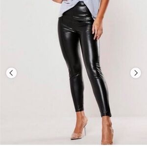 Womens Missguided Faux Leather Pants